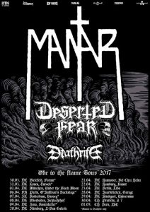 Mantar - Deathrite - Deserted Fear - Ode To The Flame Tour 2017