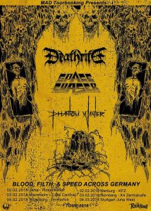 Deathrite "Blood, Filth & Speed Across Germany" Tour 2018