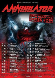 Annihilator "For The Demented" Europa Tour 2019