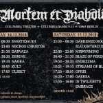 De Mortem Et Diabolum Running Order 2018