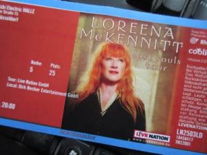 Loreena McKennitt in Düsseldorf - Ticketfoto