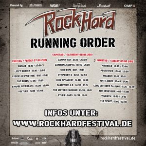 Rock Hard Festival 2019 - Running Order