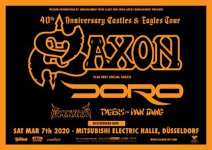 Saxon 40 Anniversary Castle & Eagles Tour 2020