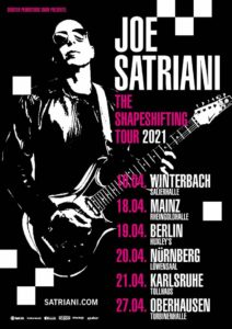 Joe Satriani Shapeshiftung Tour 2021