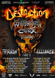 Thrash Alliance Tour 2020 Part II - Destruction, Warbringer u.a.