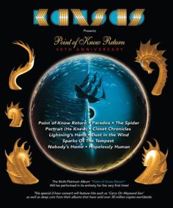 Kansas - Point Of Know Return 40th Anniversary Tour Europe 2021