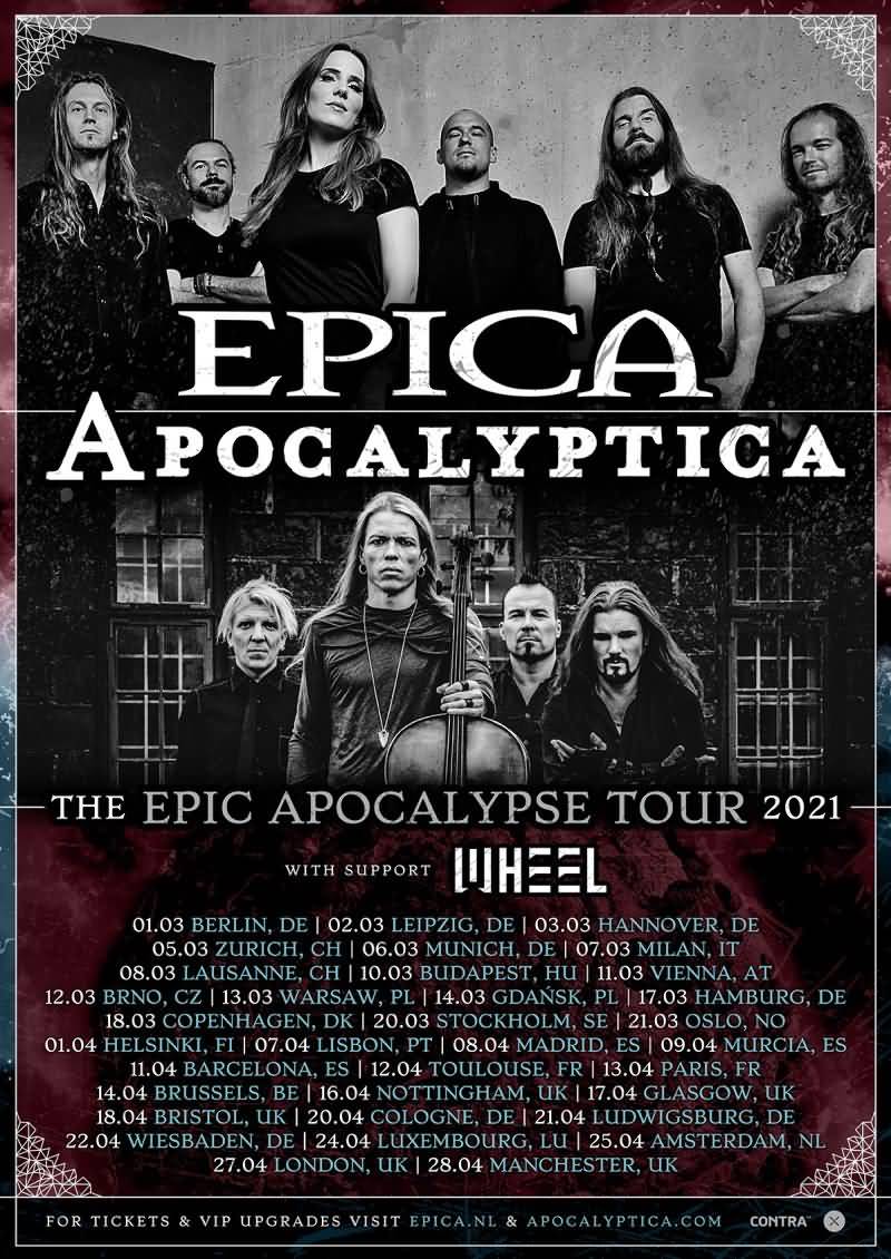 Epica, Apocalyptica The Epic Apocalypse Tour 2021 RockTimes