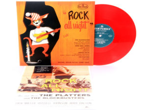 "Rock All Night" in rotem Vinyl und Filmposter