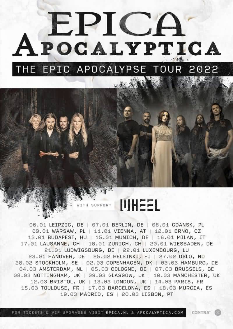 Epica, Apocalyptica The Epic Apocalypse Tour 2022 RockTimes