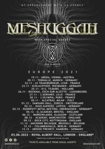 Meshuggah Tour 2021