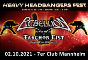 Heavy Headbangers Fest am 2. Oktober 2021 im 7er Club Mannheim