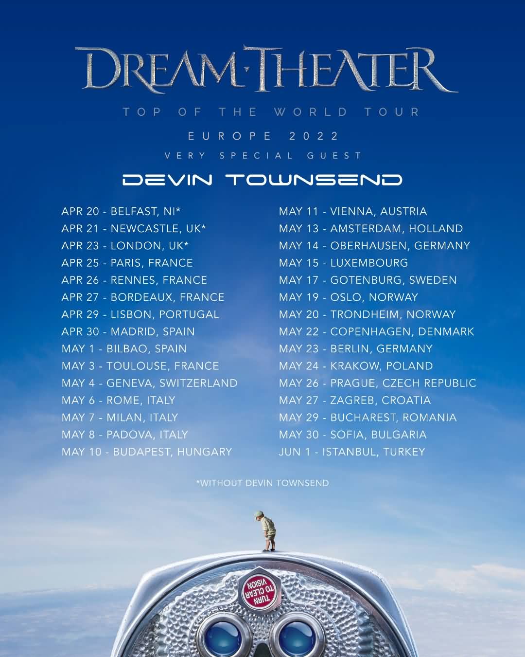 Dream Theater "Top Of The World" European Tour 2022 RockTimes