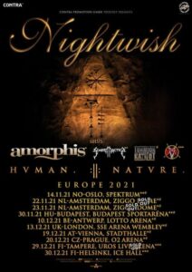 Nightwish - Hvman Natvre Tour 2021 Update - bestätigte Termine