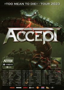 Accept - Too Mean To Die Tour 2023