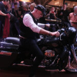 Martin Hubers mit seiner Harley