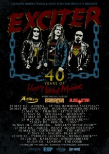 Exciter - 40 Years Of Heavy Metal Maniac-Tour 2023