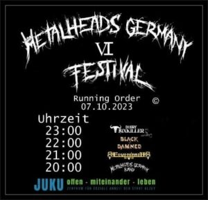 Metalheads Germany Festival VI 2023 Running Order