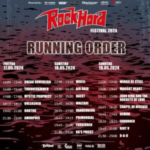 Rock Hard Festival 2024 Running Order