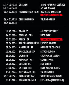 Rammstein Europa Stadion Tour 2024 