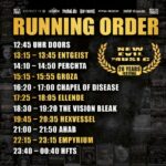 New Evil Music Festival Running Order