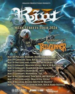 Riot V - `Mean Streets` Europa Tour 2024