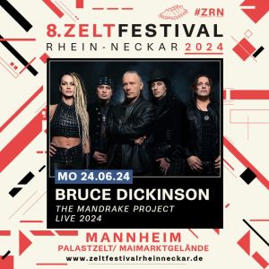 Bruce Dickinson Zeltfestival Rhein-Neckar 2024