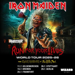 Iron Maiden - Run For Your Lives - Deutschland Termine 2025