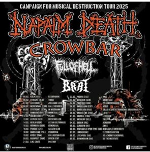 Napalm Death - Campaign For Musical Destruction Tour 2025