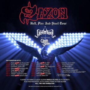 Saxon - Hell, Fire And Steel Tour 2025