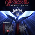 Saxon – Hell, Fire And Steel European Tour 2025, mit Girlschool, Grand Slam