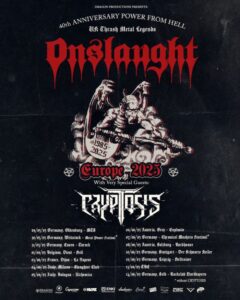 Onslaught 40 Years Power From Hell Tour 2025